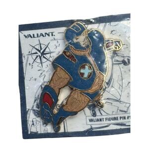 X-O Manowar XO Logo Pin mounted on Original card, Valiant Comics 1993 Sealed New
